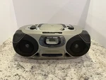 Philips Magnavox AZ1202 Boombox Cd Recorder Cassette Am/fm Silver Black Surround. Fixed Price $30.00.