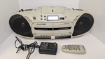Califone International 2455AV Cd/radio Boombox Dual Casette Am/fm Ac Dc Handle. Fixed Price $91.78.