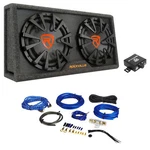 Rockville RG212CA 2000W Dual 12" Vented Powered Car Subwoofer Enclosure+amp Kit. Fixed Price $254.95.