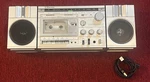 Vintage Emerson Am/fm Cassette Boombox MM815A Rare Silver Color No Work. Fixed Price $50.00.