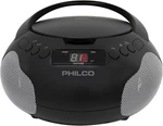Philco Portable Player Boombox With Speakers, Radio, Cd, 3.5MM Aux, Led. Fixed Price $27.99.