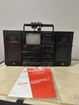 Emerson 5.5 Black/white Television Am/fm Stereo Cassette Portable XLC558. Fixed Price $50.00.
