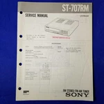 Sony ST-707RM Service Manual Original Paper Oem Repair Guide Usa. Fixed Price $24.95.