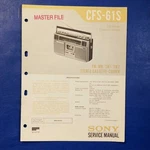 Sony CFS-61S Service Manual Original Paper Oem Repair Guide Usa. Fixed Price $19.96.