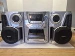 Panasonic SA-AK62 5 Cd Stereo System Dual Tape Aux Tested! Working! Remote. Fixed Price $189.24.