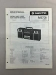 Sanyo M9708 Original Service Manual Free Shipping. Fixed Price $14.00.