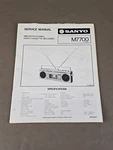 Sanyo Mini Am-fm Stereo Radio Cassette Recorder M7700 Service Manual D-6086. Fixed Price $54.95.