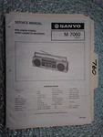 Sanyo M7060 M-7060 Service Manual Original Repair Stereo Tape Radio Boombox. Fixed Price $19.99.