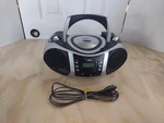 Naxa Electronics NPB-250 Boombox MP3/CD Player With Am Fm Stereo Radio Silver/bk. Fixed Price $25.45.