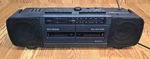 Vtg Radio Dual Cassette Hitachi TRK-W360 Retro Portable Stereo Boombox Eq Dub. Fixed Price $69.99.