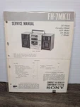 Sony FH-7MKII Compact High Density Stereo Service Manual Original Paperwork. Fixed Price $26.99.