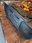 Vtg Magnavox Turbo Bass AW7590 Boombox Am/fm Radio Dual Cassette Stereo Tested. Fixed Price $65.00.