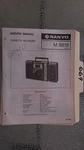 Sanyo M9818 Service Manual Original Repair Book Stereo Tape Player Radio Boombox. Fixed Price $19.98.