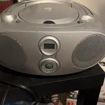 Trutech T300-B Silver Boombox Cd Player Am/fm Radio Portable Stereo. Fixed Price $26.95.