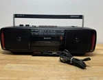 Vintage Sony Mega Bass Radio Cassette-corder CFS-D20 & Tape Barley Used.. Fixed Price $90.00.