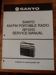 Sanyo RP5310 Am/fm Portable Radio Original Service Manual. Fixed Price $24.99.