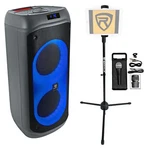Rockville Bass Party 8 Karaoke Machine System Speaker W/mic+tablet Stand. Fixed Price $249.90.