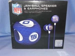 Nib Ihip New York Giants Jam-ball Speaker & Earphones. Fixed Price $28.99.