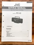 Jvc PC-V2 Stereo Cd Repair Service Manual *original* #1. Fixed Price $24.97.