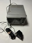 1985 Daytron Black And White Portable Tv Am/fm Radio Tested Working. Fixed Price $30.00.
