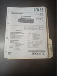 Sony CFD-58 Service Manual Original Repair Book Cd Radio Cassette Recorder. Fixed Price $49.99.