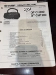 Orig. Sharp QT-CH300 QT-CH1200 QTCH1200 Repair & Service Manual *original*. Fixed Price $18.99.