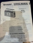 Orig. Sharp GF-5050 GF5050 Boombox Repair & Service Manual 3294 3607 *original*. Fixed Price $13.99.