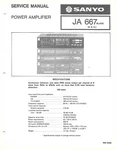 Sanyo Ja 667 Power Amplifier Factory Service Manual English. Fixed Price $12.99.
