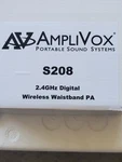Amplivox Portable Sound Systems S208 2.4 Ghz, Digital Wireless Waistband Pa. Fixed Price $200.00.