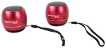 Pair Rockville RPB3-RED Handheld Wireless Linking Portable Bluetooth Speakers. Fixed Price $17.95.