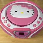Hello Kitty Cd Player Boombox Radio Am/fm Model KT2025 Led Light Show Tested. Fixed Price $90.00.