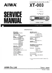 Service Manual For Aiwa XT-003. Fixed Price $13.62.