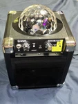 Ion House-party Bluetooth Speaker Cabinet W/builtin Light Show Mic Jack. Fixed Price $65.00.