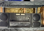 Vintage Sony CFD-470 Black Boombox Cd/cassette W/ Detachable Speakers Am/fm Aux. Fixed Price $105.00.
