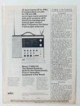 Braun Vintage Print !! " Radio Fm 1000 Cd Global Receiver 1969. Fixed Price $8.00.