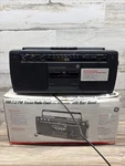 General Electric 3-5454 Portable Am Fm Stereo Cassette Boombox Bass Boost New. Fixed Price $114.99.