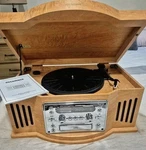 Sylvania Wood Compact Component System Record Player Cd Am/fm Radio. Fixed Price $65.00.