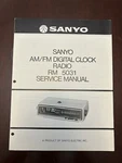 Sanyo RM-5031 Am/fm Digital Clock Radio Service Manual Vintage Oem. Fixed Price $14.99.