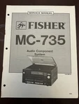 Fisher MC-735 Turntable Cassette System Service Manual Vintage Oem Diagrams. Fixed Price $29.99.