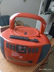 Gpx Cd/radio/cassette Boombox With Power Cord Red Works Perfectly. Fixed Price $33.00.