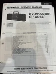 Orig. Sharp GX-CD56 CP-CD56 Bk Repair & Service Manual *original*. Fixed Price $14.99.