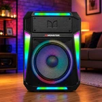 Monster Z6 Portable Bluetooth Speaker 650W 15 Party Karaoke System Rgb Led. Fixed Price $280.50.
