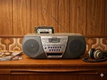 Sony CFD-S22 Cd Radio Cassette Player Boombox Mega Bass Portable Stereo Tested. Fixed Price $56.00.