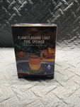 Kingsom Flame Flashing Light Pool Speaker, Waterproof Floats, Warm Yellow. Fixed Price $19.99.