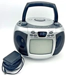 Vintage 2004 Advantage AD-442-SV Tv Radio Cd Player Gray Tested. Fixed Price $19.99.