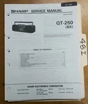 Sharp Qt 250 Service Manual Original Repair Book Fm Am Radio Tape Recorder. Fixed Price $23.55.