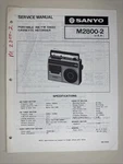 Vintage Sanyo Service Manual Model Number 2800-2. Fixed Price $10.00.