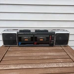 Crown CSC-140 Vintage Boombox Stereo Radio Dual Cassette Recorder Please Read. Fixed Price $299.99.