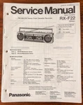 Panasonic RX-F22 Radio Cassette Service Manual *original*. Fixed Price $24.97.