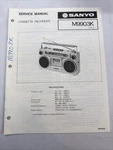 Vintage Sanyo Service Manual Model Number 9903K. Fixed Price $10.00.